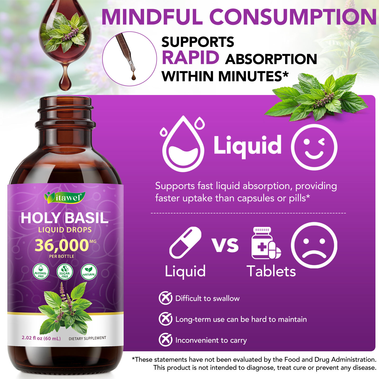 Itawel® - Holy Basil Liquid Drops